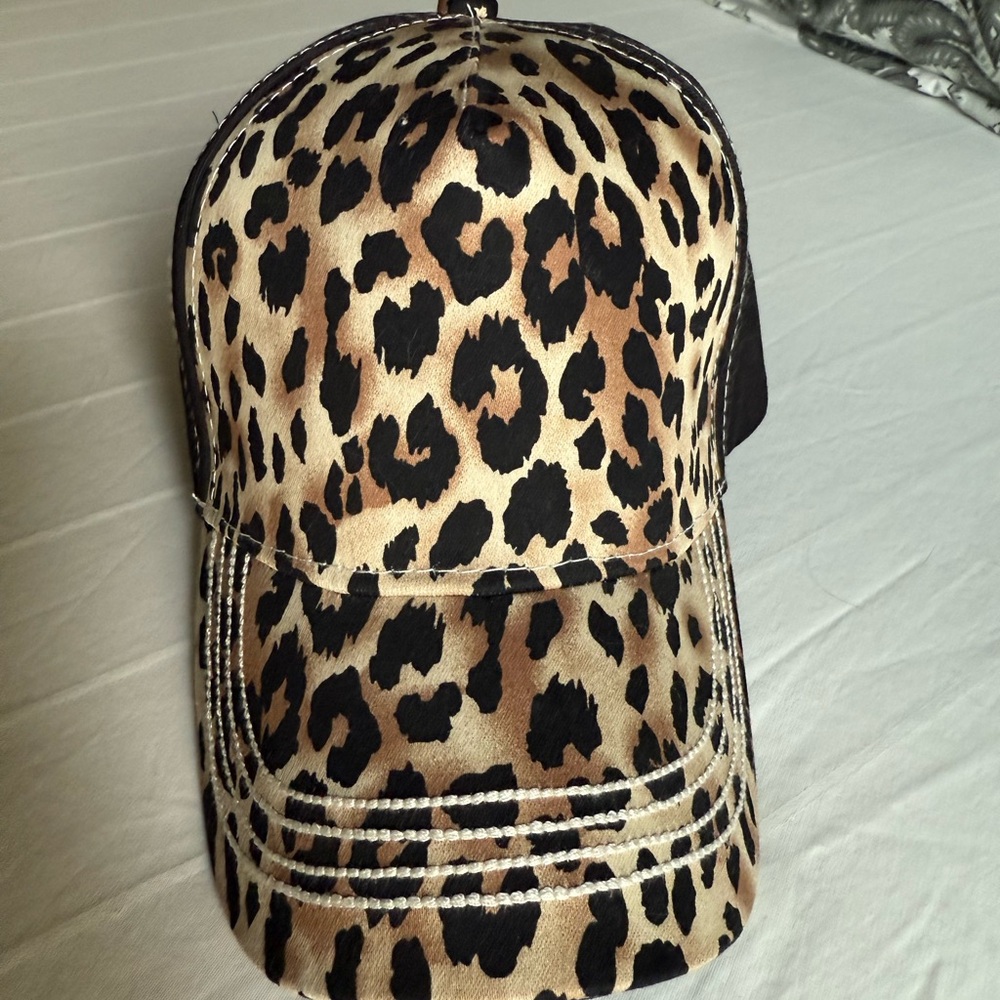 Sunshine & Rodeos Leopard Print Baseball Cap